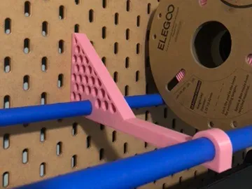 Spool Storage for IKEA perforated wall