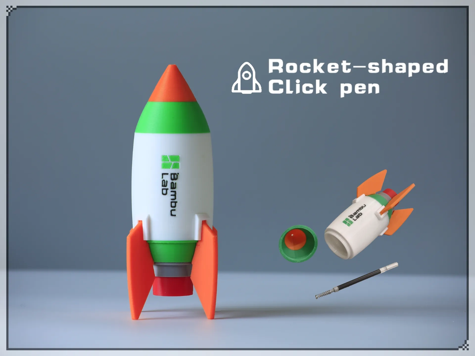 Rocket Click Pod Rocket Click Pen (No Hardware Required) by 风火轮 - MakerWorld