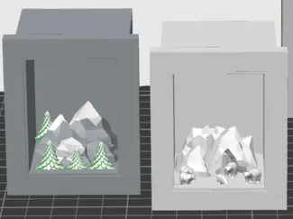 snowy scene