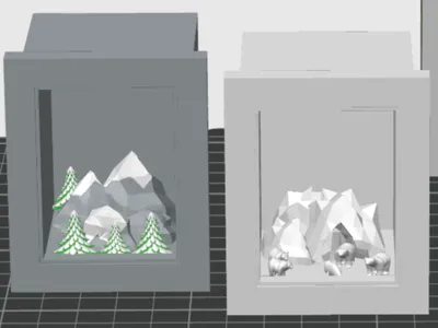 snowy scene