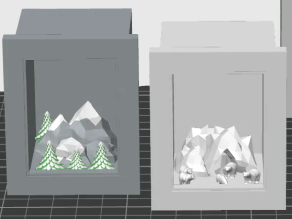 snowy scene