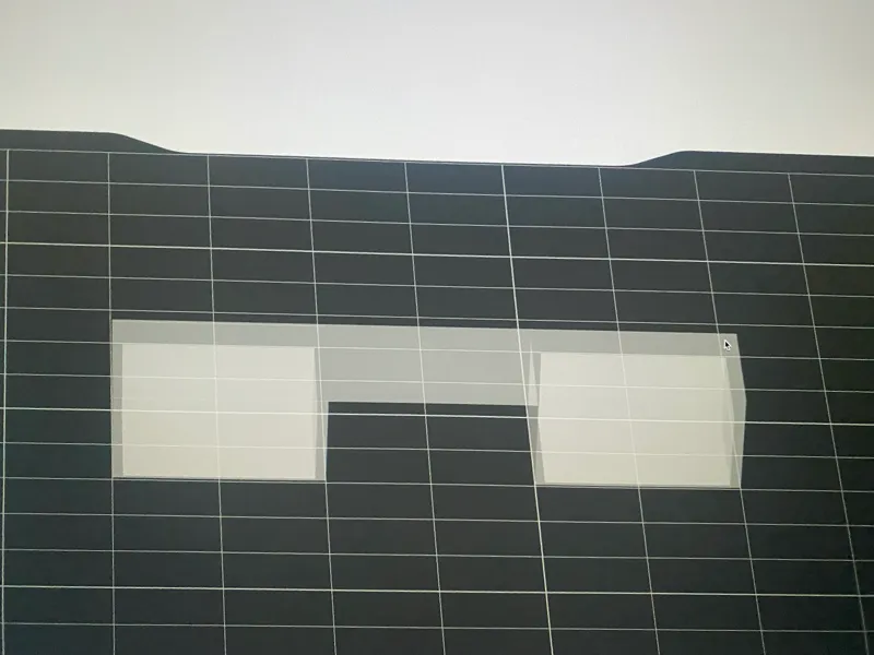Bridge gap test (hollow boxes)