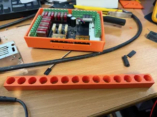 12mm WS2811 Pixel drill guide for J Channel