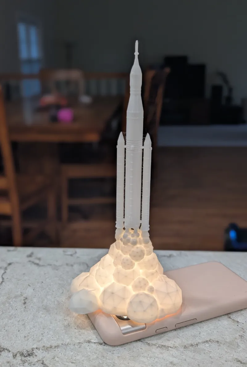 Artemis Launch Lamp - Remix, can add lights