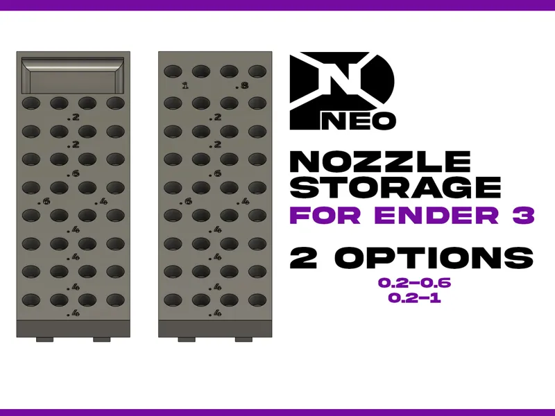 Ender 3 Nozzle Storage