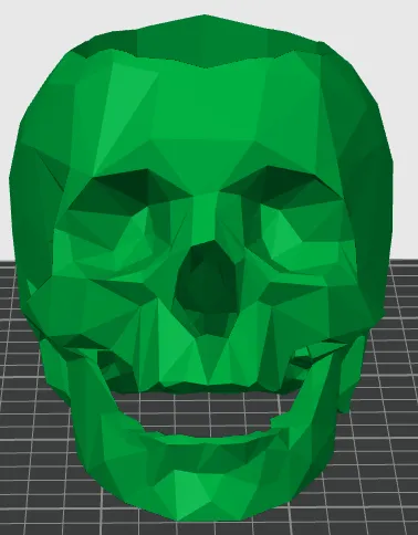 skull planter w/ drain