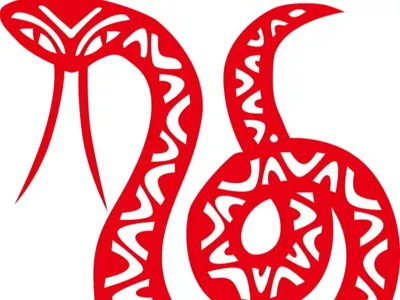 Year of the Snake - Little Red Snake Keychain