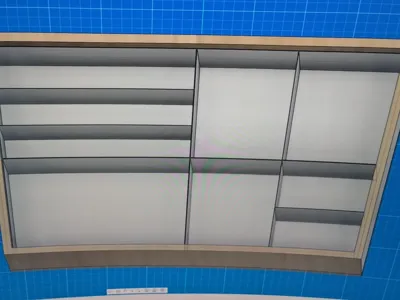 Living room computer desk drawer organizer