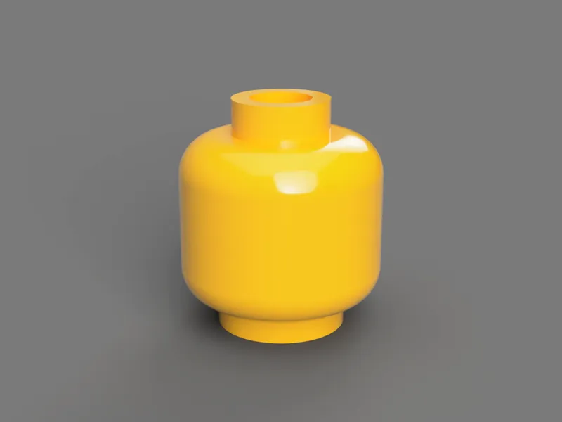 Accurate L3GO Minifigure Head
