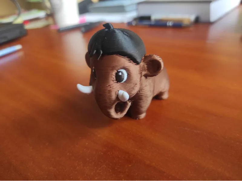 Cute baby mammoth 