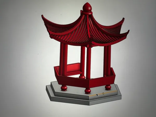 Pavillon chinois miniature
