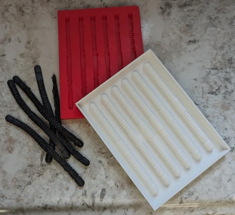 Soft Plastic Worm Master Mold