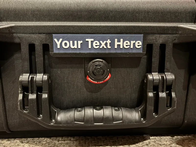 Peli 1510 Nametag GENERATOR