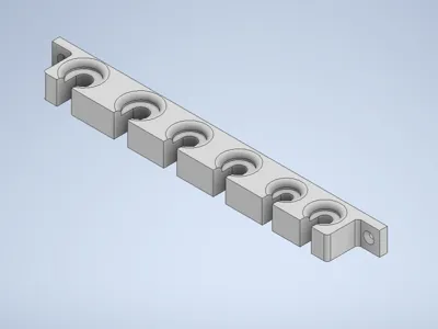 screwdriver wall mount for 6 screwdrivers