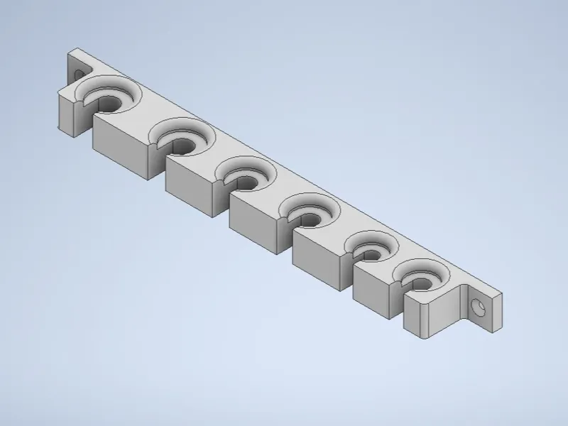 screwdriver wall mount for 6 screwdrivers