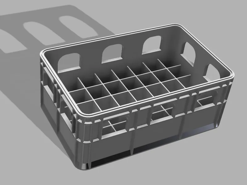 Stackable AA battery crate 