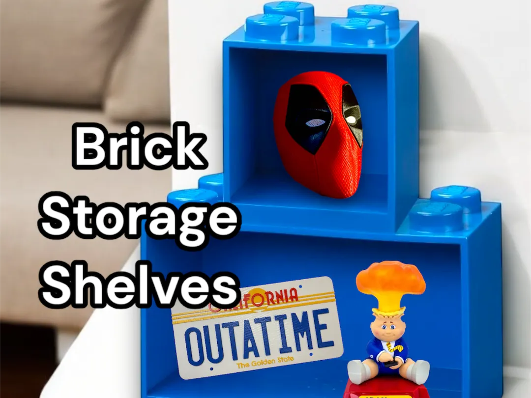 Brick Storage Shelves Display