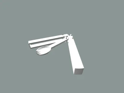 spork balisong butterfly knife