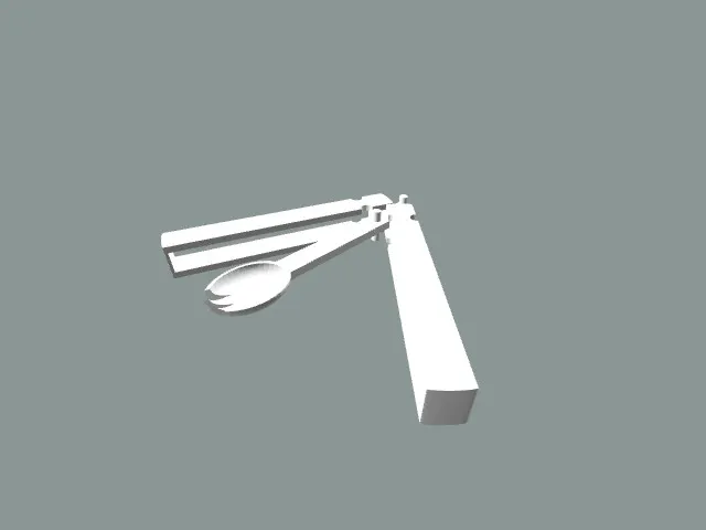 spork balisong butterfly knife