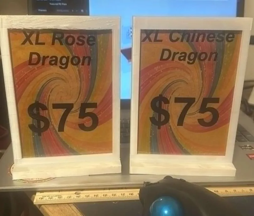 Présentoir pour étiquettes de prix de marché