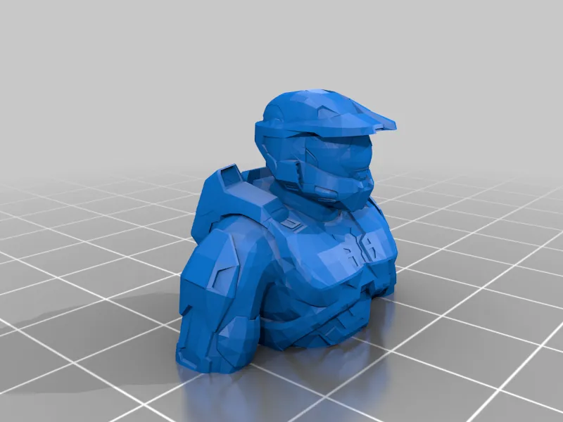 master chief bust and model