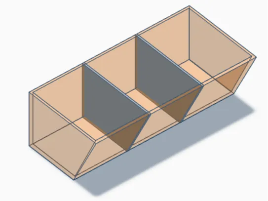 Angled Board Game Token Container