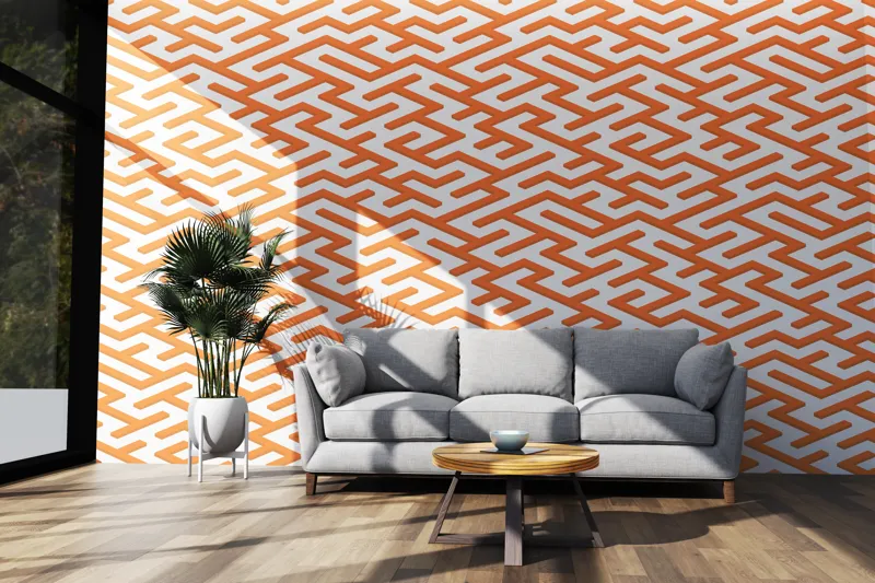 Seamless isometric maze - Wall art / decor