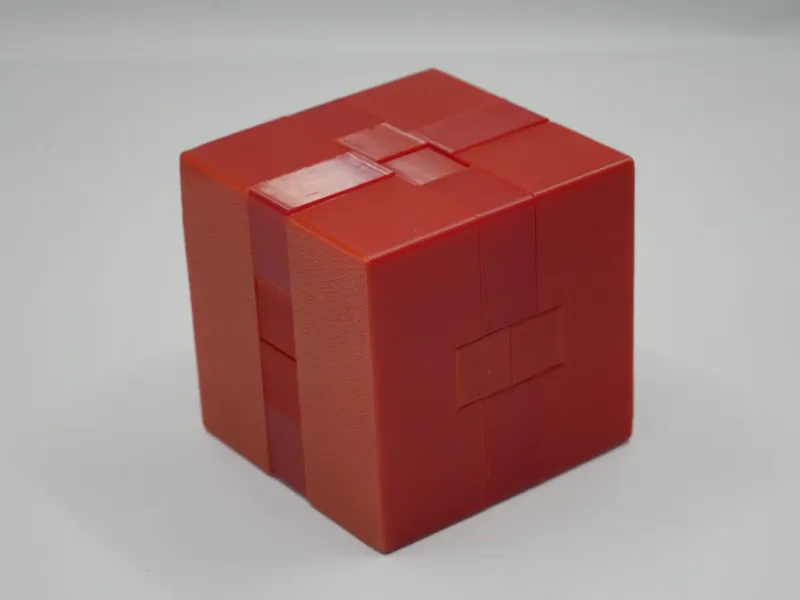 益智玩具-鲁班锁-方锁-No:13（含GiF说明）
