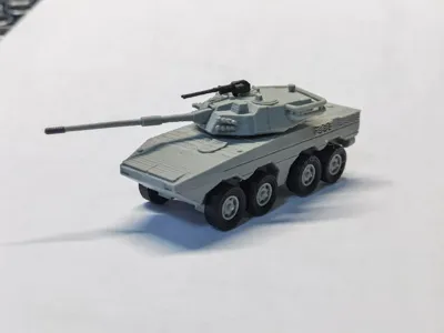 1:100 Scale ZLT-11 Wheeled Assault Vehicle Model High-Precision Assembly Version, Turret Movable