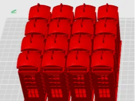 London Phone Booth Christmas Tree Ornament