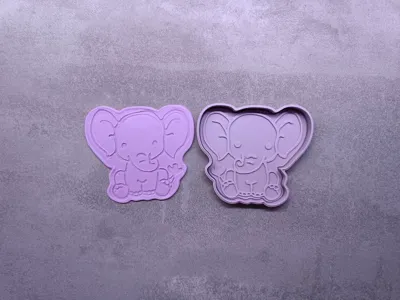 Cute Elephant Cookie Cutter