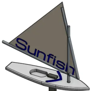 Sunfish Sailboat model