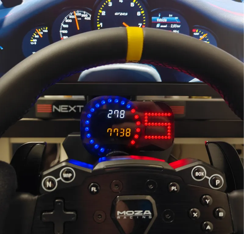 SIMHub dashboard for Moza R5 and Fanatec CLS DD