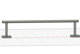 fingerbored rail