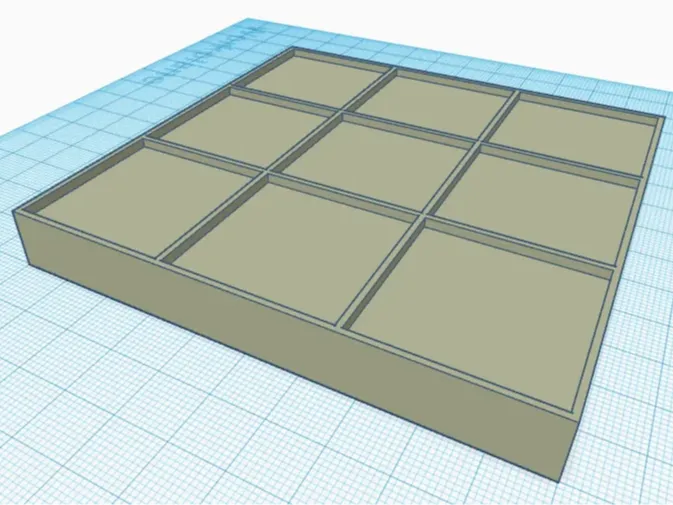 board - 10x10cm 3x3 square --- no counters (1)