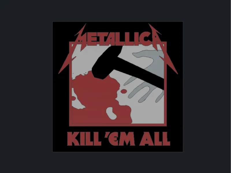 METALLICA KILL EM ALL 2D ART