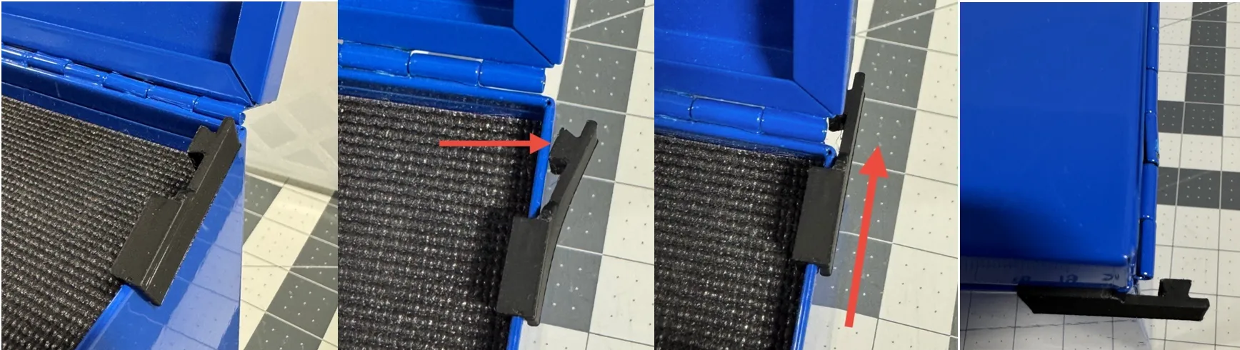 A close-up of a black object

Description automatically generated