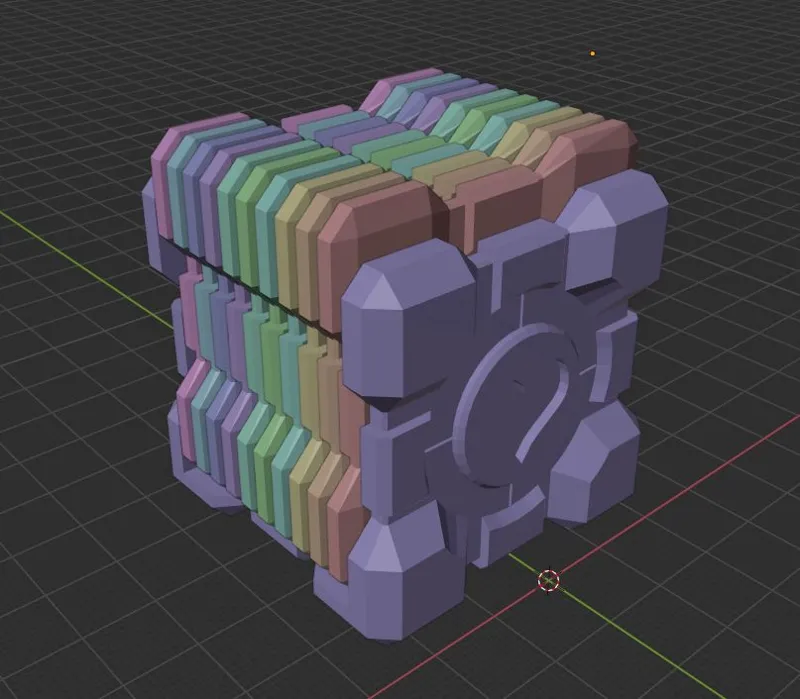 Portal Companion Cube Coasters and Holder