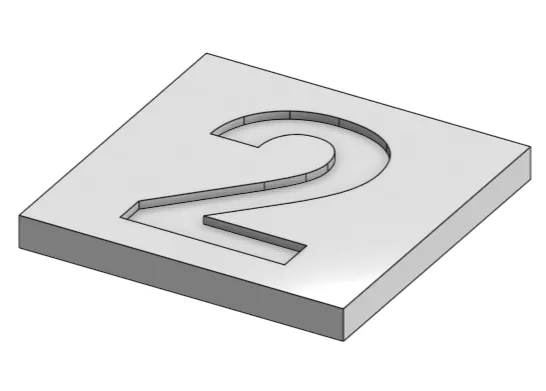 Print test plate 2 mm