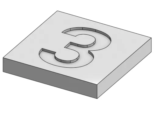 Print test plate 3 mm