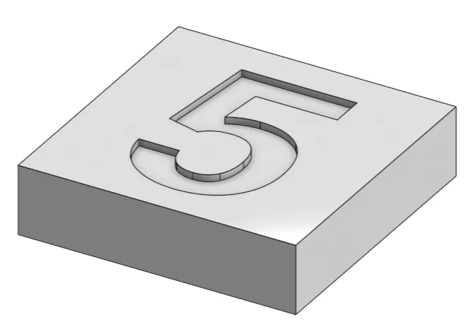 Print test plate 5 mm