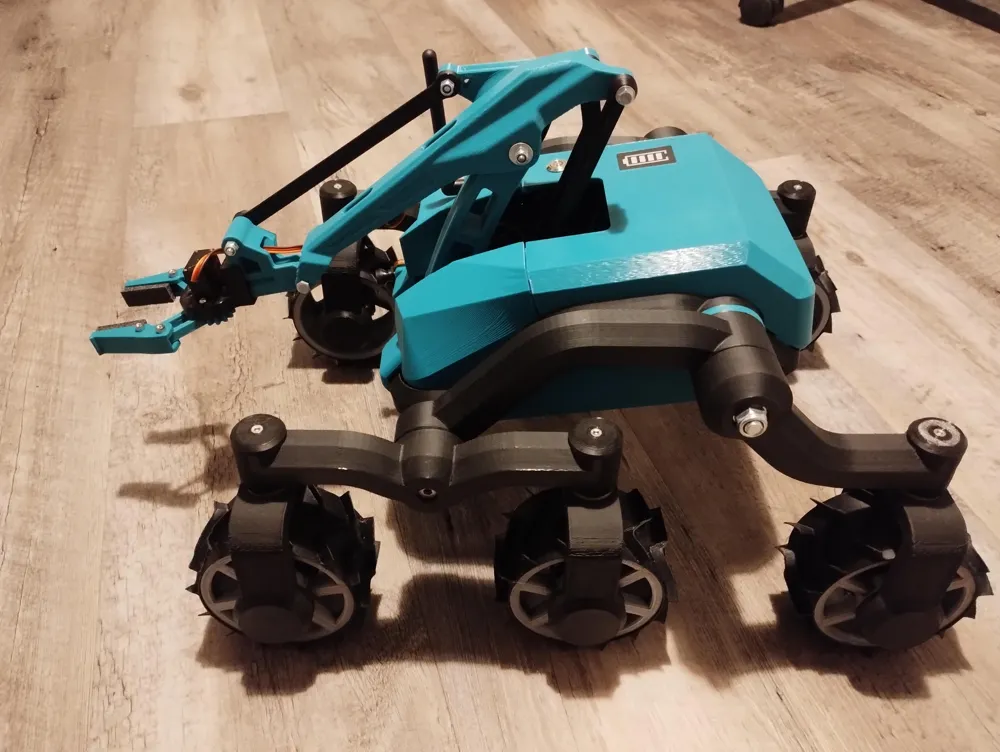 ESP32 CAM Rover with robotic arm Remixed by Zdendys MakerWorld ...