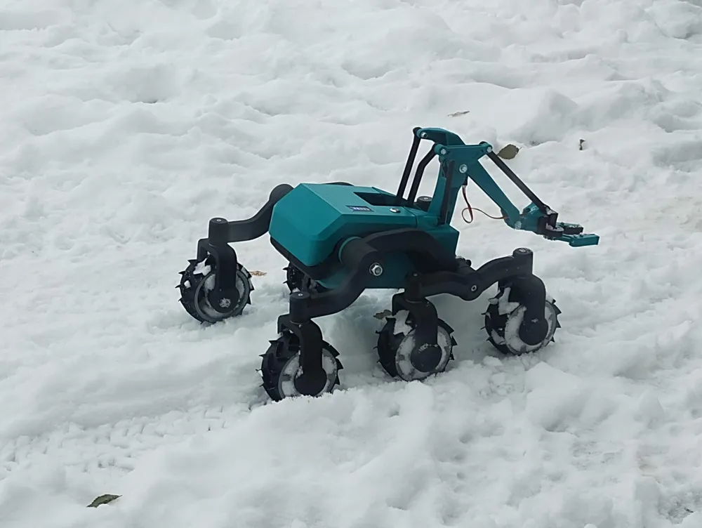 ESP32 CAM Rover with robotic arm Remixed by Zdendys MakerWorld ...