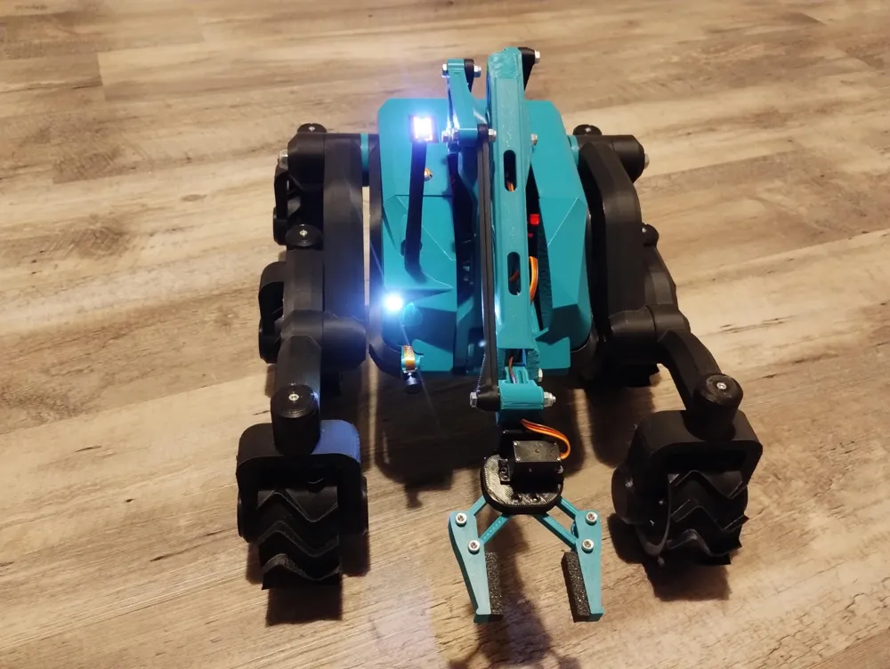 ESP32 CAM Rover with robotic arm Remixed by Zdendys MakerWorld ...