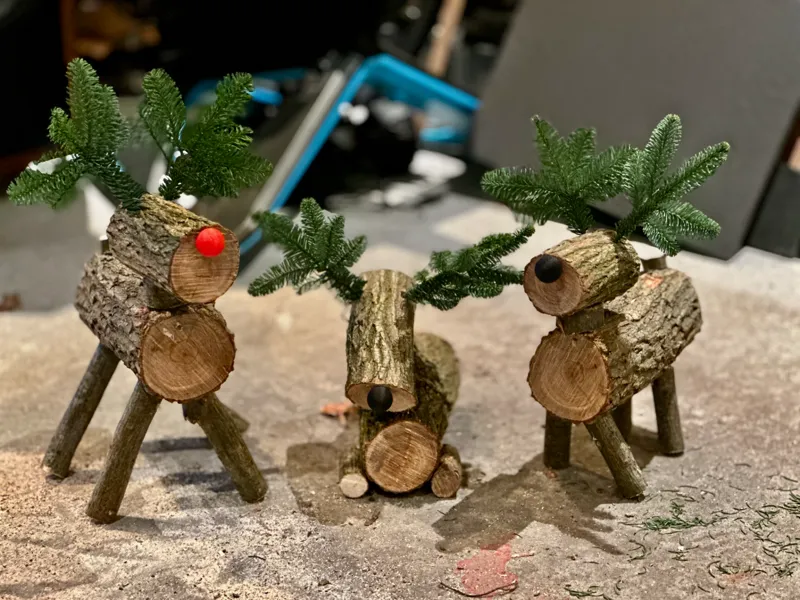noze for wooden reindeer 