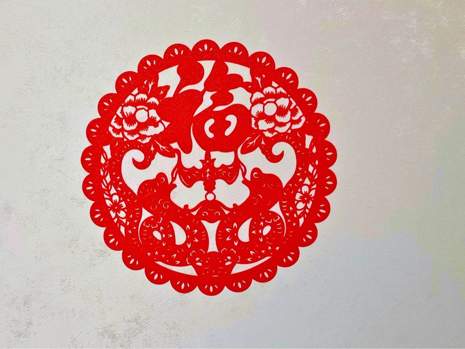 Paper Cut Window Year of the Snake Blessings: Traditional Chinese New Year Paper-Cut ...