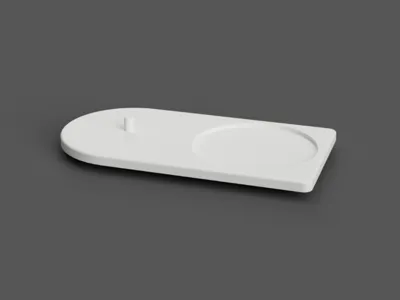 Sonicare toothbrush holder with cup rest