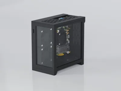 Raspberry Pi 5 PC Case Acrylic Pannels NVME