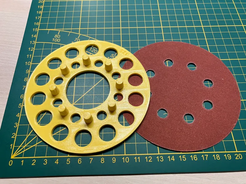 Orbital sander disk applicator 125mm