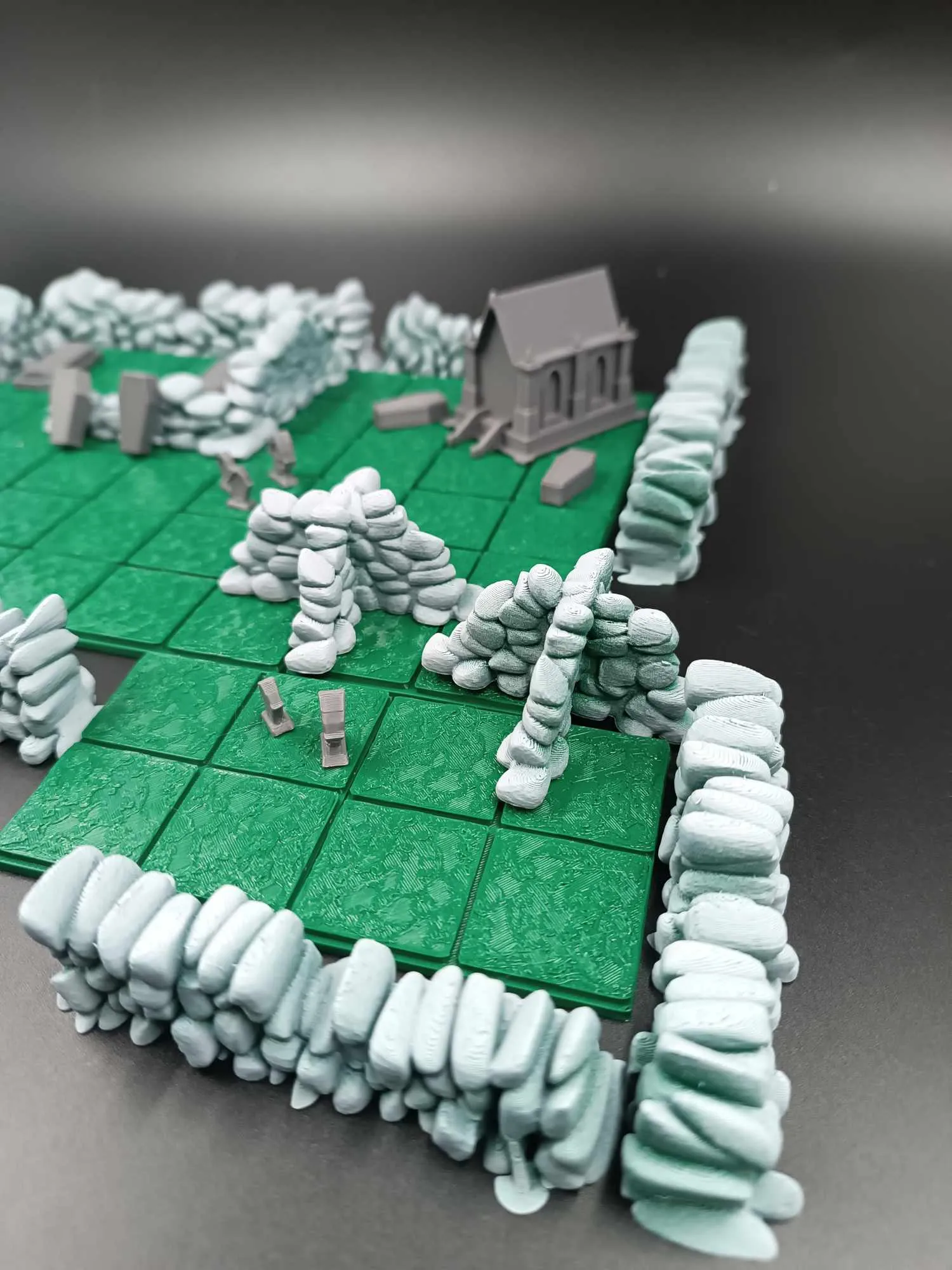 Printable Paper Rpg Terrain RPG terrain starter kit CEMETERY/ Dungeons - Free 3D Print Model ...
